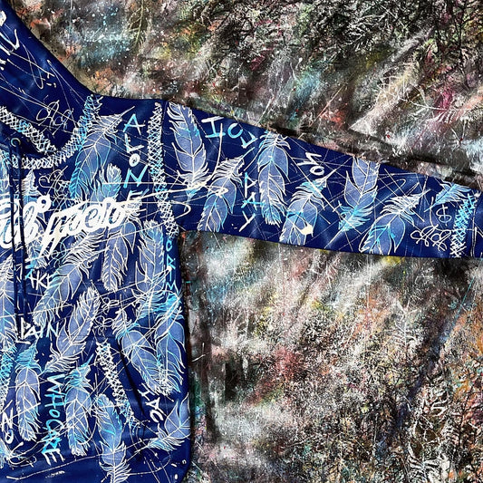 Custom Feather Royal Blue Hoodie